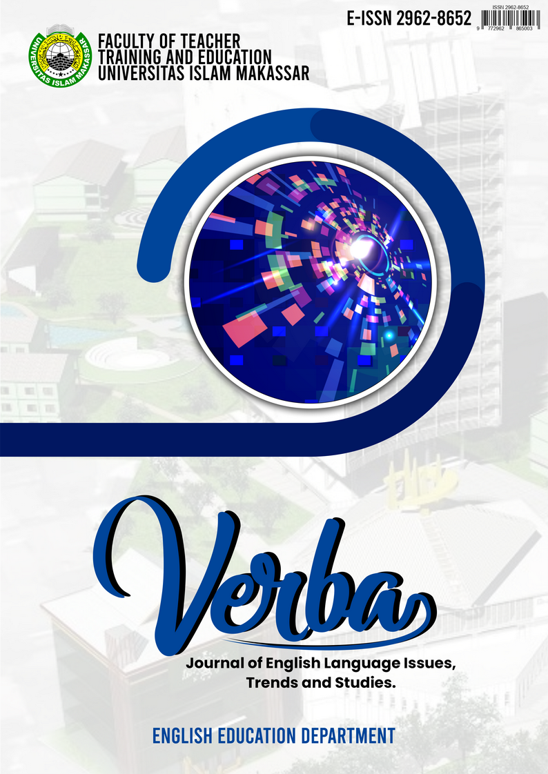 					View Vol. 1 No. 1 (2023): VERBA: Journal of English Language Issues, Trends and Studies
				